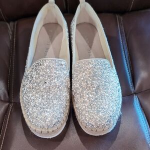 Gianni Bini Silver Espadrilles